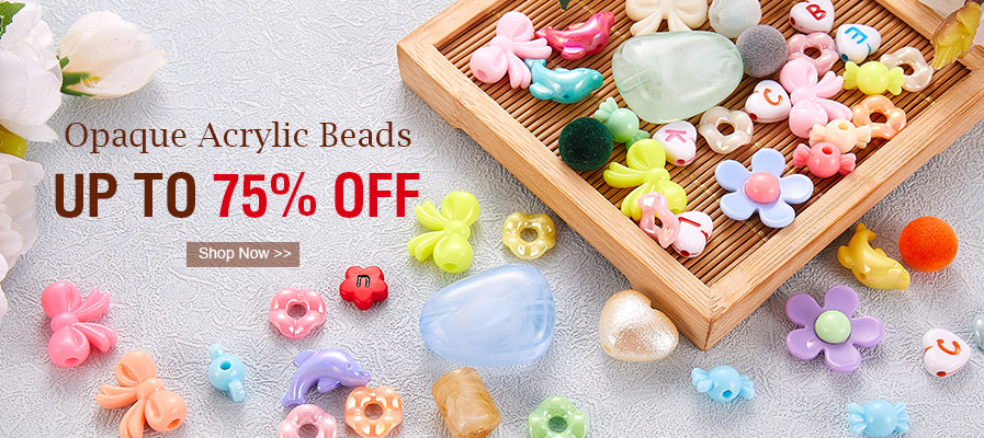 Opaque Acrylic Beads Up To 75% OFF