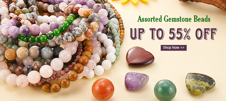 Assorted Gemstone Beads Up To 50% OFF
