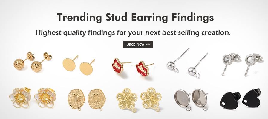 Trending Stud Earring Findings