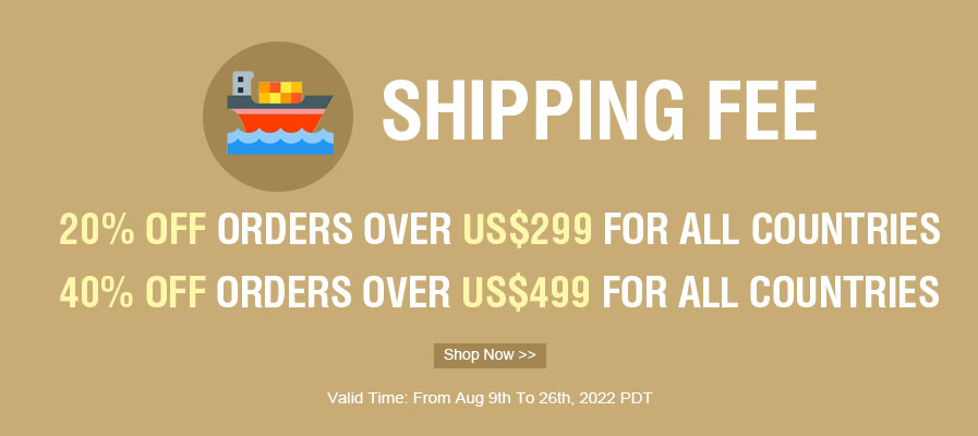 Shipping Fee 40% OFF