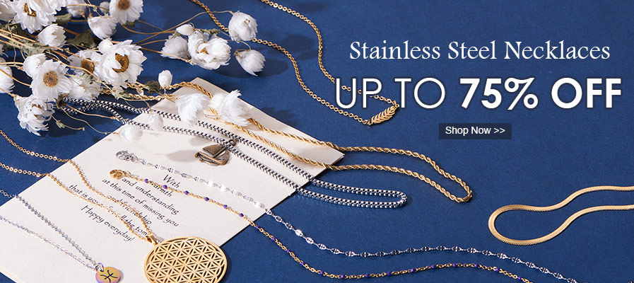 Stainless Steel Necklace Up To 75% OFF