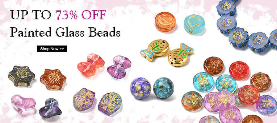 Painted Glass Beads Up To 73% OFF