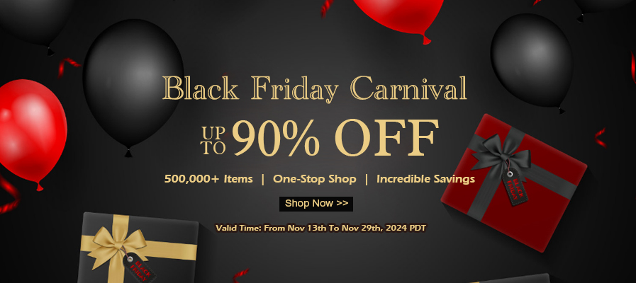 Black Friday Carnival Up To 90% OFF